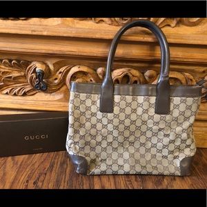 ⭐️24 hour SALE PRICE FIRM. Authentic GUCCI monogram shopper tote bag